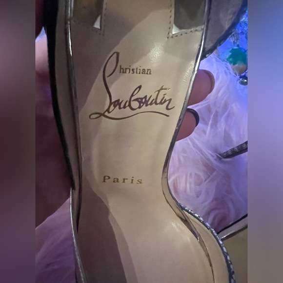 Authentic Christian Louboutin Tac Clac Glitter D’Orsay Heels – Limited Edition - Picture 9 of 13